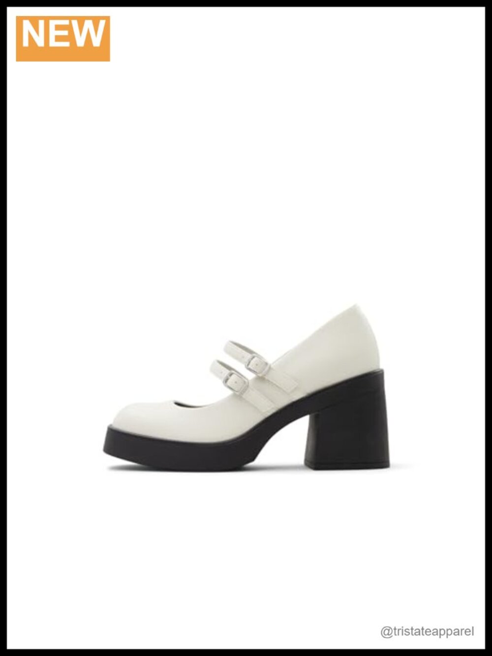 Call It Spring Monroe Faux Leather Block Heel Square Toe Pump